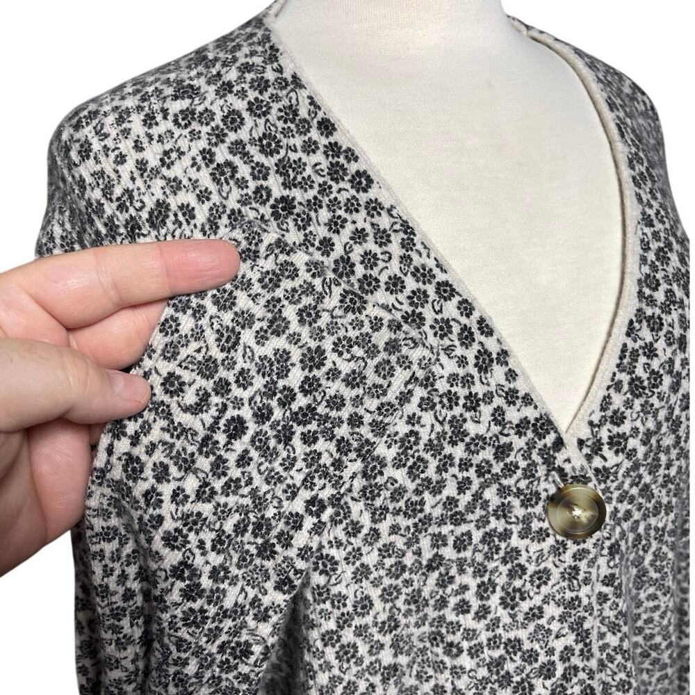 MADEWELL Women’s Cameron Preppy Vintage Ditsy Floral Rib Knit Cardigan - Picture 6 of 7